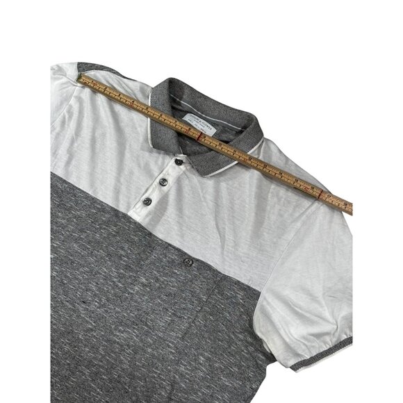 Denim & Flower Ricky Singh Gray & White Polo Shirt L - Picture 8 of 11